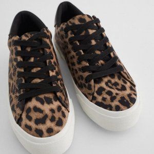 Zara Leopard Print Sneakers
